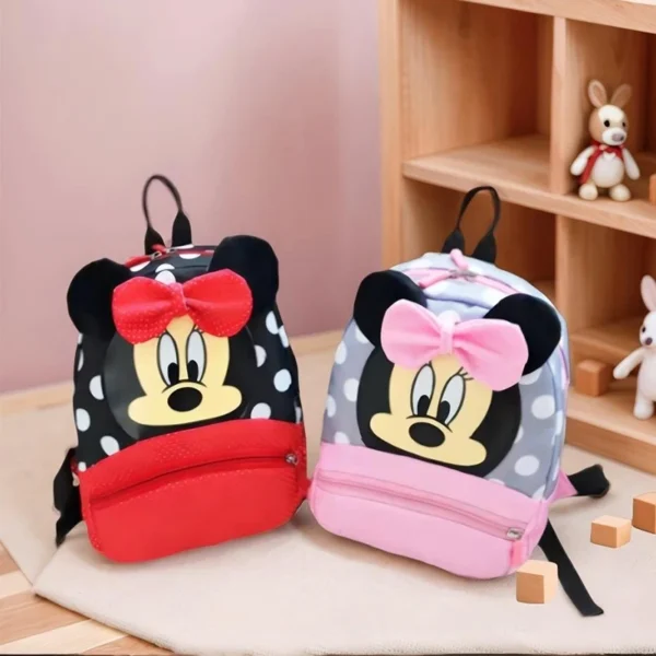 Disney New Backpack 2025 Minnie Schoolbag For Kids Cartoon Kindergarten Schoolbag Kawaii Pink Backpack As a Gift For Children - Image 4