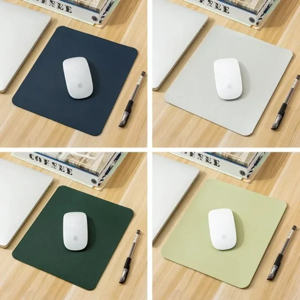 Small PU mouse pad Non-Slip Gaming Desktop Mouse Pad Waterproof Anti-Scratch Easy To Clean Mat For PC Laptop Desktop - Image 3