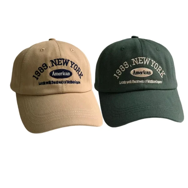 Korean Retro Baseball Hat Women's Autumn Winter Versatile Ins Street Letter Embroidered Caps Summer Couple Men Official Website - Image 13