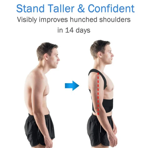 Back Posture Corrector Anti-camel Correction Belt Sitting Posture Correction Belt Back Orthopedic Adjustable Correction Belt New - Image 2