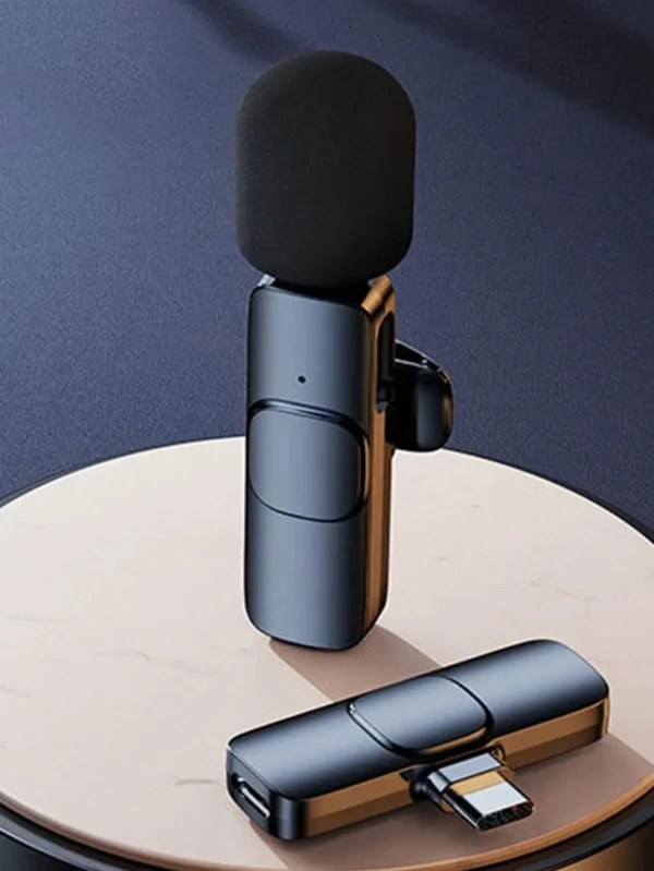 Wireless bluetooth microphone, lavalier radio microphone, video vlog live recording microphone, Type C interface microphone - Image 3