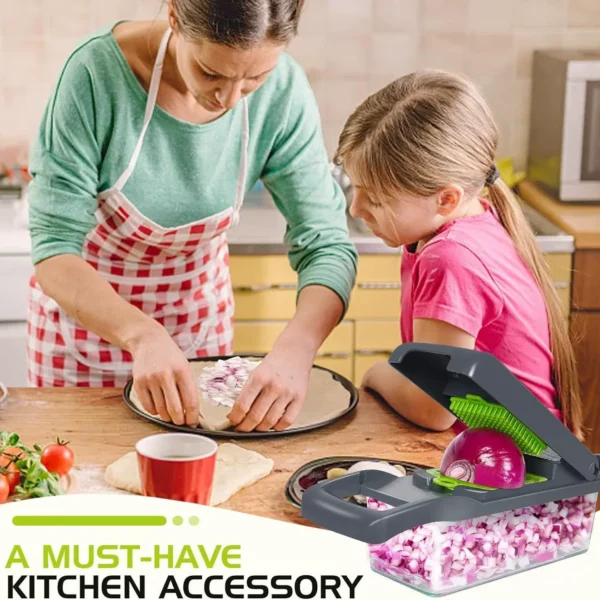 14/16 IN 1 Slicer Vegetable Food Chopper Vegetable Cutter Tomato Carrot Grater Cheese French Onion Shredders Kitchen Tool - Image 3