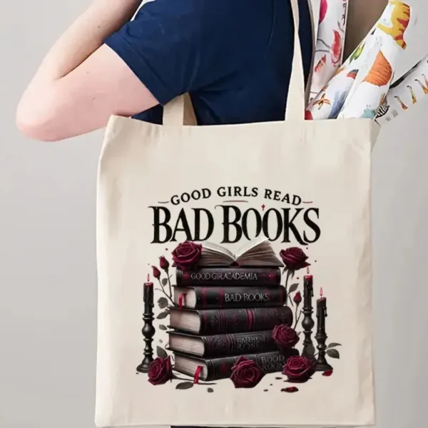Women's & Unisex Tote Bag Take Me To The Bookstore Literary Bookstore Art Shoulder Handbag Everyday Book Lover Gift - Image 2
