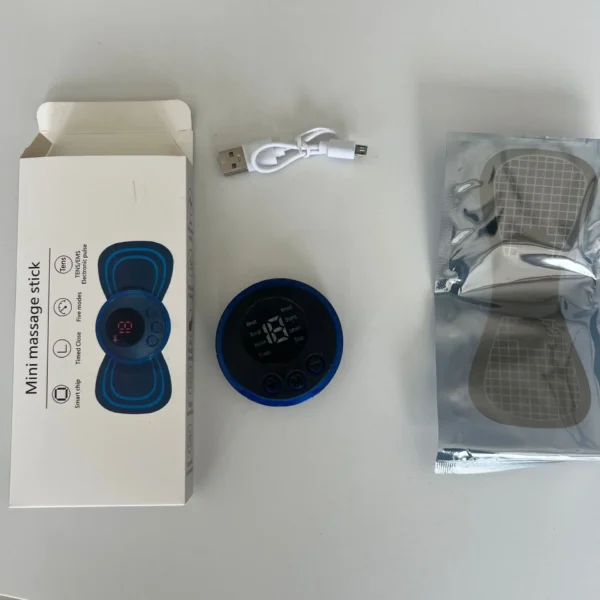 Portable Electric Intelligent Mini Neck Massager Patch for Back and Shoulder Massager With Pad and Remote - Image 8