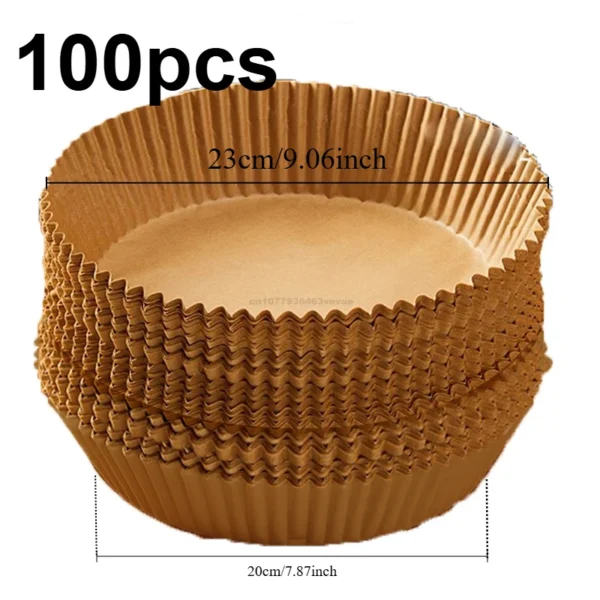 20cm Air Fryer Paper Liner Pastry Accessories Airfryer Cooking Baking Paper Tool Aerogrill Parchment Oven Disposable Dishes - Image 16