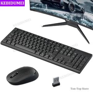 2.4G Wireless Keyboard Mouse Set 104 Keys Standard Keyboard Gaming Keyboard Mouse Kit Keyboard For Laptop Tablet PC Accessories