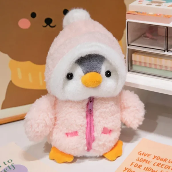 New Cute Penguin Plush Toy Baby Comforting Sleep Doll Fluffy Penguin Wearing Clothes Hats Stuffed Animal Pillow Birthday Gifts - Image 10