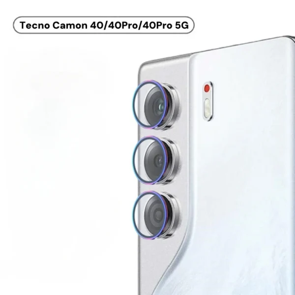 Metal Camera Lens Protective Film For Tecno Camon 40 Pro 5G Metal Ring Camera Protectors For Camon 40 Pro Camon40 Len Glass - Image 6