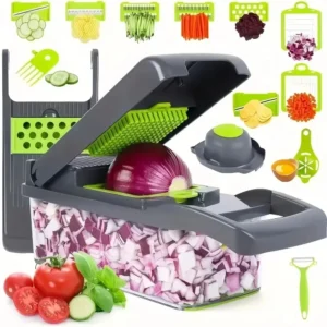 14/16 IN 1 Slicer Vegetable Food Chopper Vegetable Cutter Tomato Carrot Grater Cheese French Onion Shredders Kitchen Tool