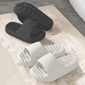 Shower Slipper Non Slip House Slipper with Drainage Holes Quick Drying Open Toe Comfort Summer House Sandals for Men Women EVA