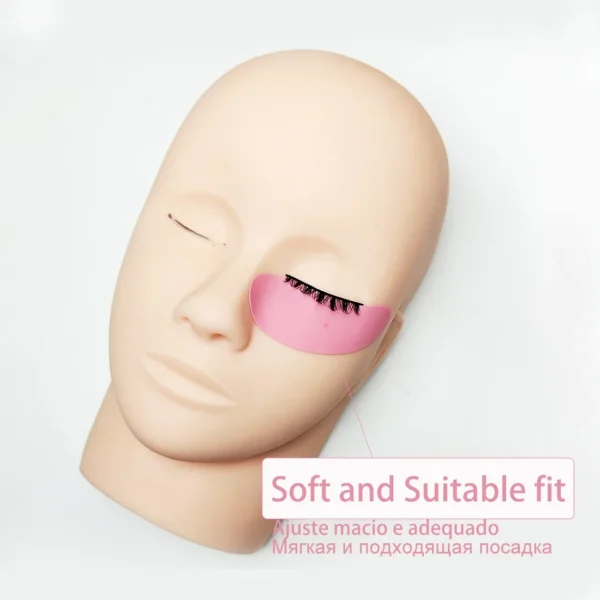 Hot 1Pair Reusable Under Eyelash Pads Silicone Stripe Lash Lift Eyelash Extension Eye Patches Under Eye Gel Patch Makeup Tools - Image 3