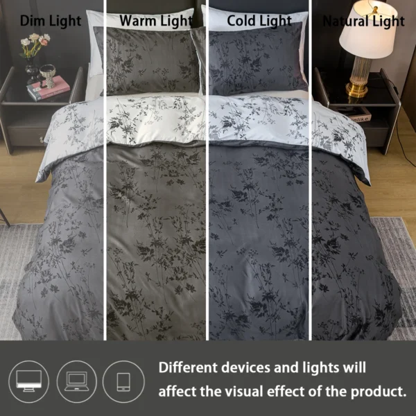 3pcs Zhusheng Kongye Pattern Print Duvet Cover Set, Soft Skin-Friendly Bedding Set Includes 1 Duvet Cover And 2 Pillowcases - Image 5