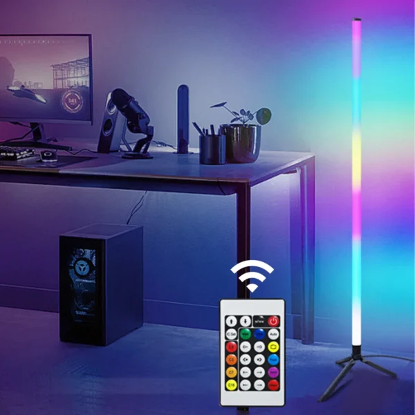Floor Lamp Plastic 105cm Floor Lamps For Living Room Decor Led Lamp 5w/36v Rgb Lights Smart Bedroom Home Nordic Minimalist Light - Image 5