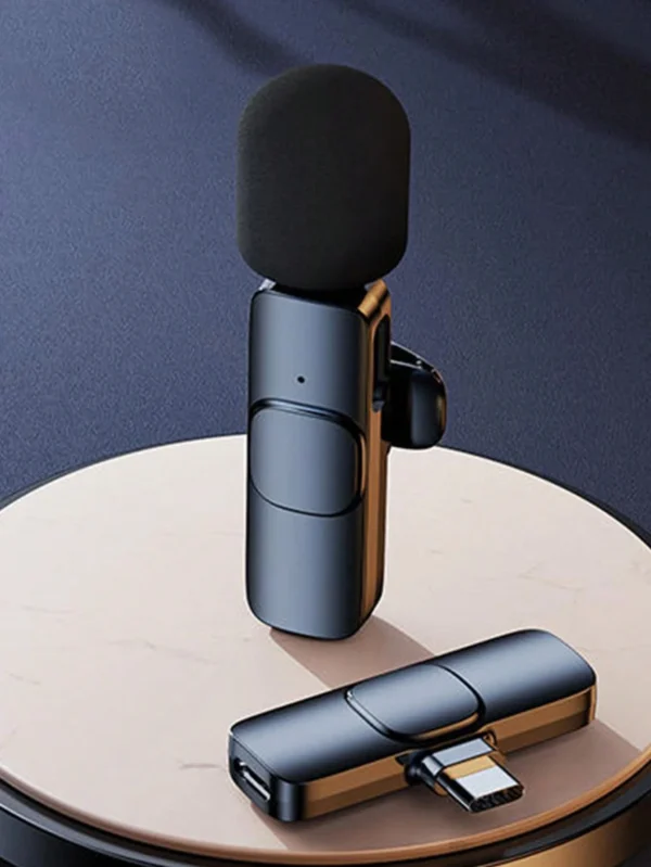 Wireless bluetooth microphone, lavalier radio microphone, video vlog live recording microphone, Type C interface microphone - Image 4
