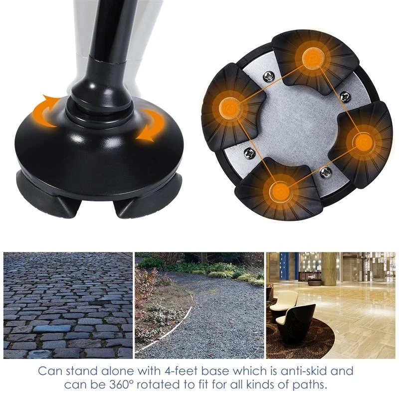 Collapsible Telescopic Folding Cane Elder Cane LED Walking Trusty Sticks Elder Crutches For Mothers The Elder Fathers With Alarm 3 Collapsible Telescopic Folding Cane Elder Cane LED Walking Trusty Sticks Elder Crutches For Mothers The Elder Fathers With Alarm - Image 3