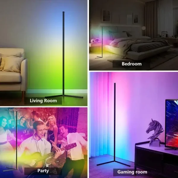 RGB Dream Color Floor Lamp with Music Sync Modern 16 Million Color Changing Standing Mood Light For Bedroom Living Room - Image 5