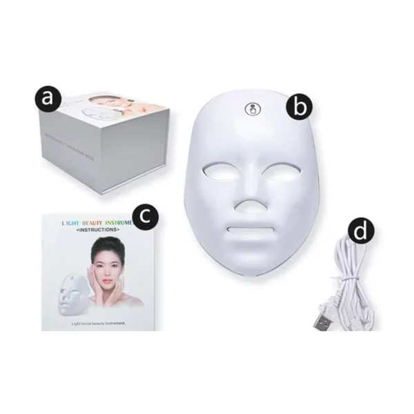 7 Colors Facial LED Mask Rechargeable PDT Photon Therapy Firming and Whitening Skin Beauty Face Machine PDT Treatment Light - Image 7
