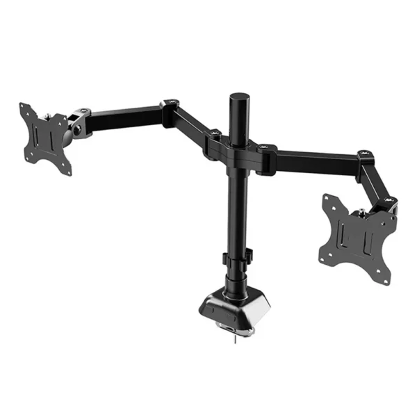 Single/Dual Monitor Stand Holds Up To 19.84 Lbs Desk Mount Stand Adjustable Height and Angle for 17 To 32 Inch Computer Screens - Image 8