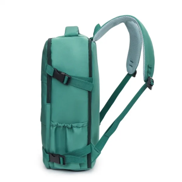 Large Capacity Multifunctional Solid Color Backpack, Suitable for High School and College Students' Business Commuting Travel - Image 3