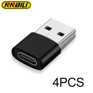 NNBILI 4PCS USB To Type C OTG Adapter USB USB-A Male To USB Type-c Female Converter For Macbook Samsung S20 USB C OTG Connector