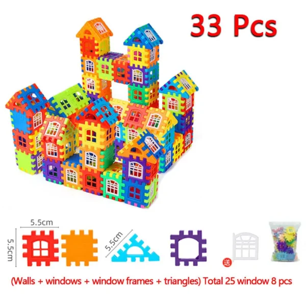 Kids House Building Blocks STEM Educational Toys Creative Construction Play Set for Children Interactive Parent-Child Activity - Image 8