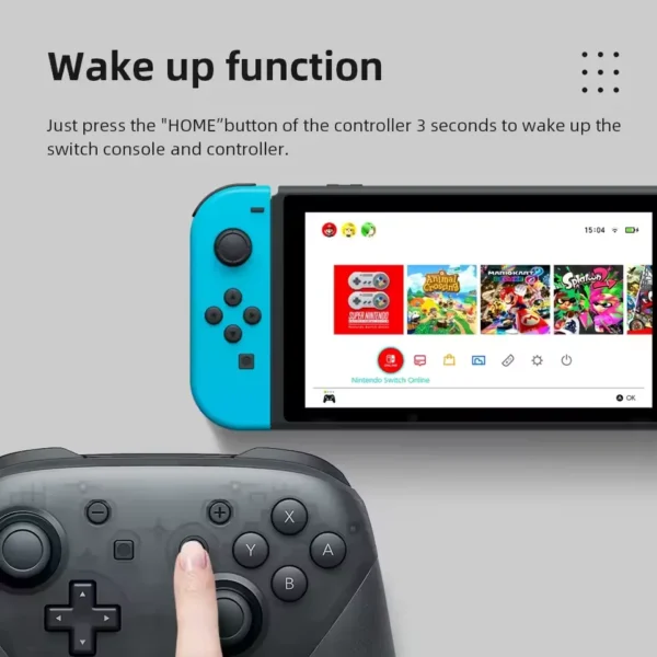 Wireless Pro Controller Compatible with Switch/Switch Lite/Switch OLED Switch Remote Gamepad with Joystick Double Vibration NFC - Image 3