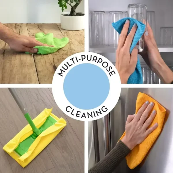 20/10/5/3pcs Microfiber Cleaning Cloth, Dishwashing Cloth Household Rag Kitchen Bathroom Cleaning Towel Durable Absorbent Towel - Image 5