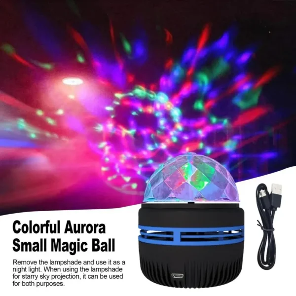 LED Starry Sky Lights Bedroom NightLights 5V USB Decoration Atmosphere Projector Lamp 360° Rotating For Weddings Christmas - Image 8