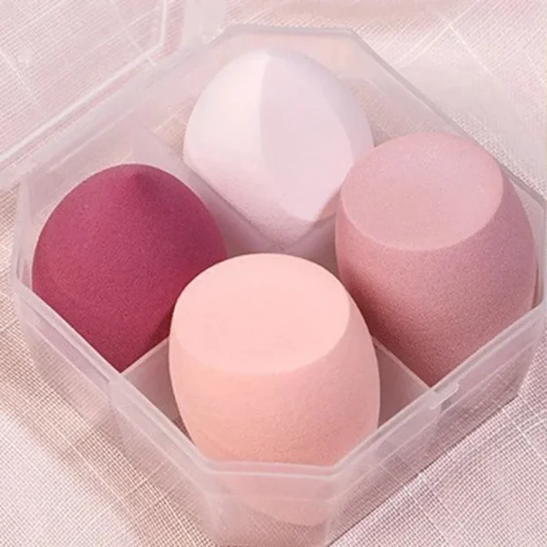 4-Pack Multifunctional Beauty Blenders, for Foundation, Cream & Liquid Cosmetics, Ultra-Soft Makeup Sponges with Storage Case - Image 19