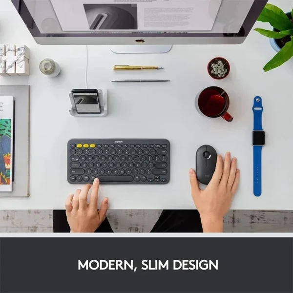 Logitech M350 Silent Wireless Mouse Bluetooth & USB Receiver, Portable Office Mouse with Unifying Technology - Image 4
