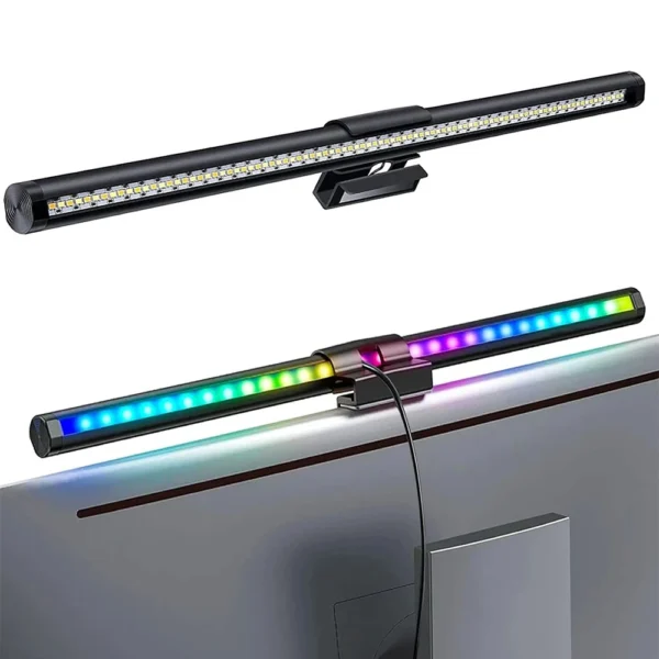 LED Monitor Light Bar Computer Screen Hanging Lights RGB  Atmosphere Table Lamp For Work Study Read Gaming Dimming Lighting 44cm - Image 11