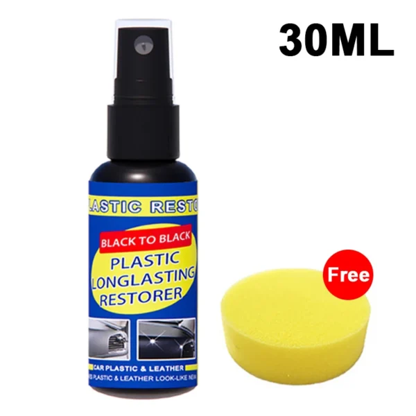 Car Plastic Restorer Back To Black Gloss Car Cleaning Products Plastic Leather Restore Auto Polish And Repair Coating Renovator - Image 8