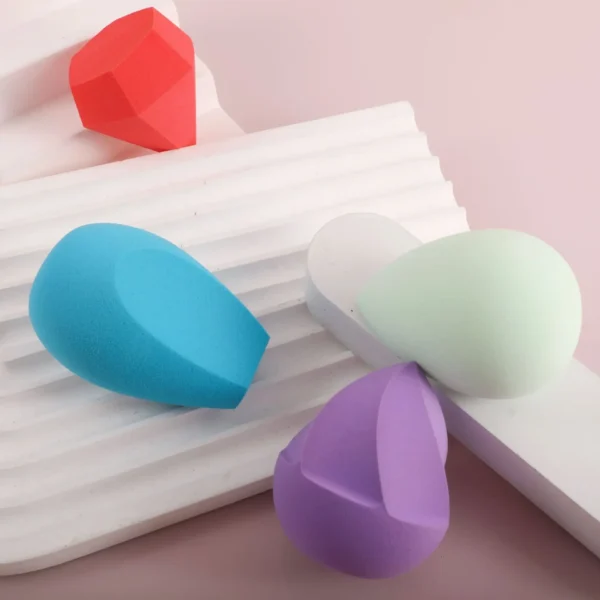 Irregular Slanted Cut Waterdrop Beauty Blender Dry Wet Use Non Powder Eating Makeup Tool Best Selling Cross-Border Beauty Health - Image 4