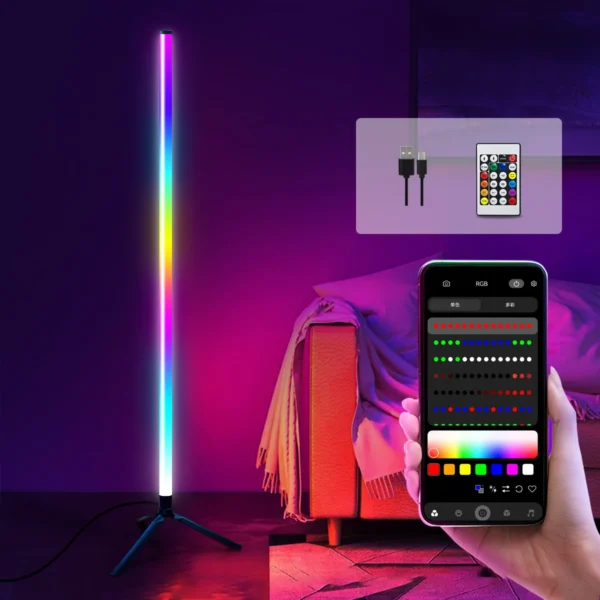 Floor Lamp Plastic 105cm Floor Lamps For Living Room Decor Led Lamp 5w/36v Rgb Lights Smart Bedroom Home Nordic Minimalist Light - Image 7