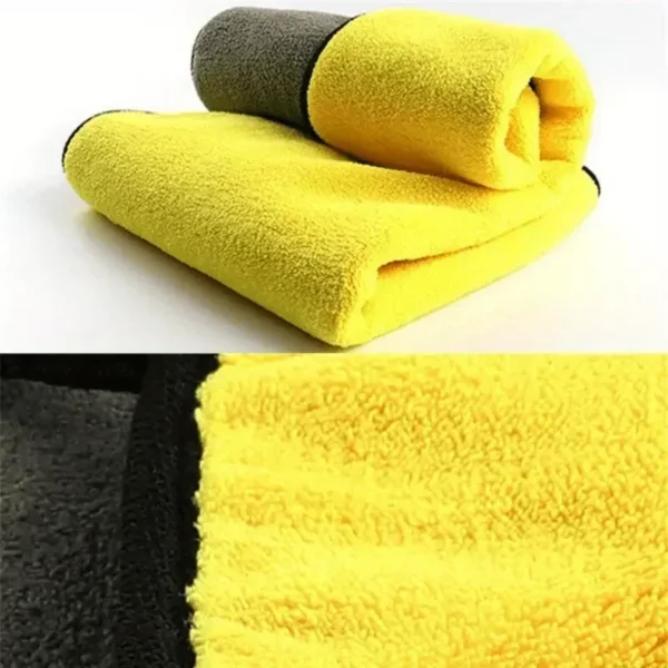 3/10/40Pcs Microfiber Car Cleaning Towel Thicken Soft Drying Cloth Car Body Washing Towels Double Layer Clean Rags Detailing - Image 5