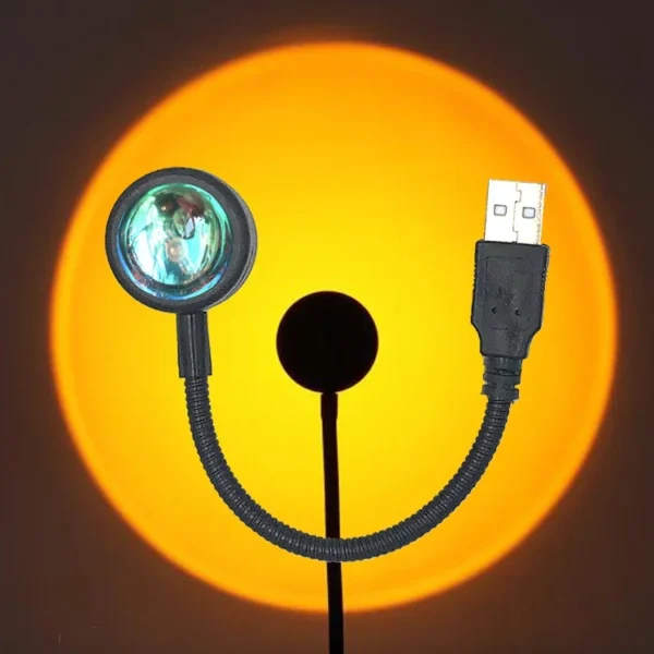 Drop Shipping USB Sunset Lamp LED Without Choice Mark Rainbow Neon Night Light Projector Photography Wall Atmosphere Lighting - Image 12