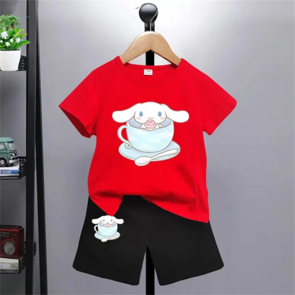 2PCS Children Clothing mother Kids Clothes Children's Sets Boys T-shirt Shorts Summer Cotton Short sleeve fashion Suit - Image 4