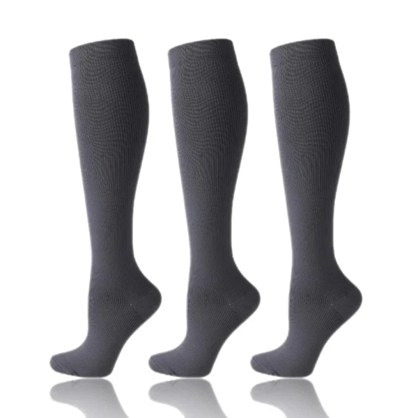 58 Styles 3 Pairs/Pack Compression Socks Knee High 30MmHg  Women Men Sports Socks Edema Diabetes Varicose Veins Running Socks - Image 58