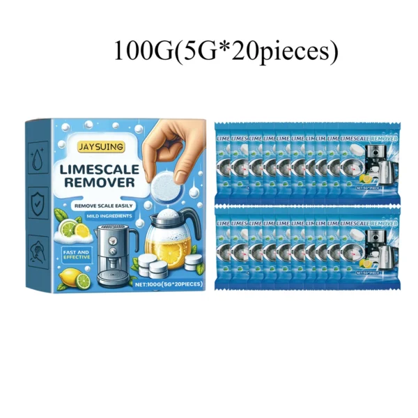 Multi Purpose Descaling Effervescent Tablets Organic Water Scale Remove Mild Formula Electric Kettle Water Scale Remover - Image 6