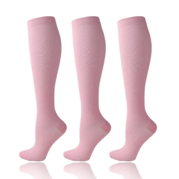 58 Styles 3 Pairs/Pack Compression Socks Knee High 30MmHg  Women Men Sports Socks Edema Diabetes Varicose Veins Running Socks - Image 40
