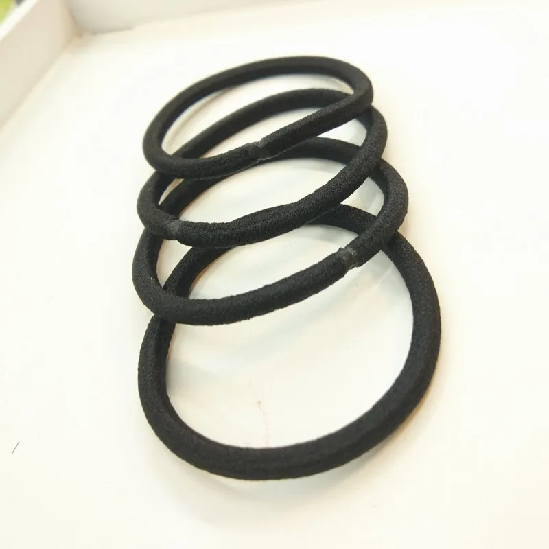10/30/50pcs 4MM Black Ponytail Holder Elastic Hair Bands Scrunchies For Women Men Girl Lady Hairband Leagues Headband Accessory 5 10/30/50pcs 4MM Black Ponytail Holder Elastic Hair Bands Scrunchies For Women Men Girl Lady Hairband Leagues Headband Accessory - Image 5
