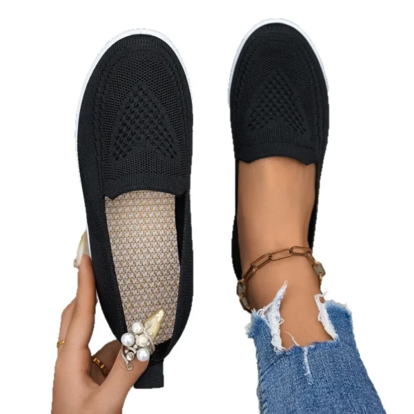 Summer New Women's Mesh Slip-On Casual Shoes Breathable Comfortable Fashionable One-Step Shoes Easy to Wear And off Shoes - Image 5