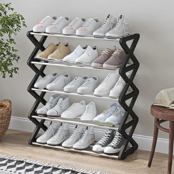 Shoe Rack Space Saving Wooden Shoemakers for Hall With Bank Living Room Cabinets Shoes Organizer Storage Cube Furniture Shoerack - Image 3