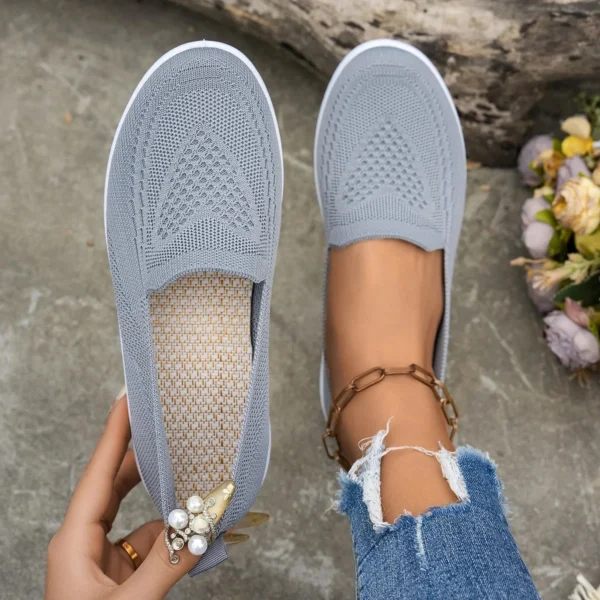 Summer New Women's Mesh Slip-On Casual Shoes Breathable Comfortable Fashionable One-Step Shoes Easy to Wear And off Shoes - Image 13