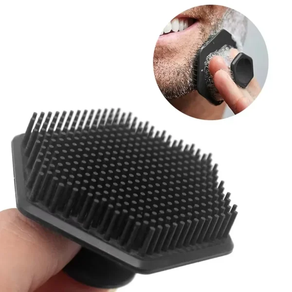 Silicone Facial Cleaning Brush Scrubber Silicone Miniature Face Deep Clean Shave Massage Face Scrub Brush Face Cleaner For Men - Image 5