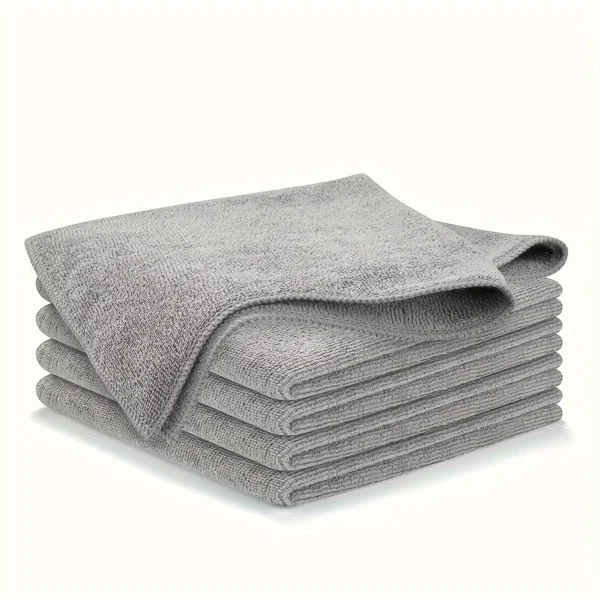 5/10/20pcs Kitchen Towel, Ultra-fine Fiber Light Gray Cleaning Cloth Set, Absorbent, Soft And Stain-removing Cloth - Image 7