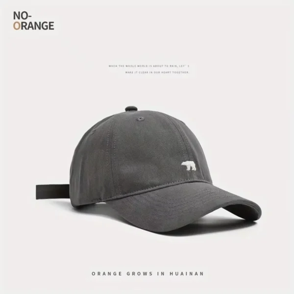 Stylish Bear Embroidered Baseball Cap Sun Protective Breathable Adjustable Ideal Casual Hat Men Women Unisex Baseball Cap - Image 7