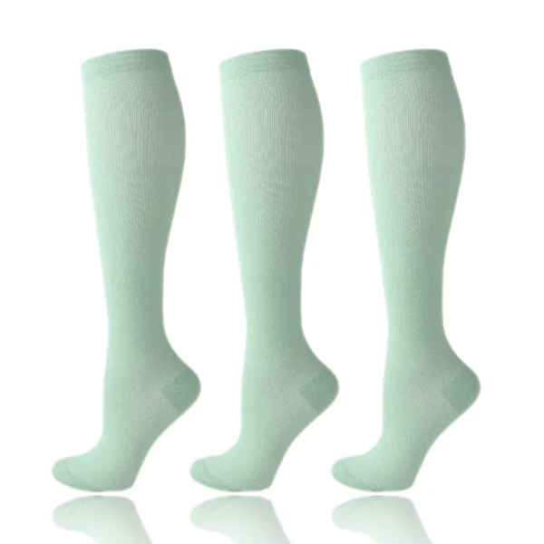 58 Styles 3 Pairs/Pack Compression Socks Knee High 30MmHg  Women Men Sports Socks Edema Diabetes Varicose Veins Running Socks - Image 36