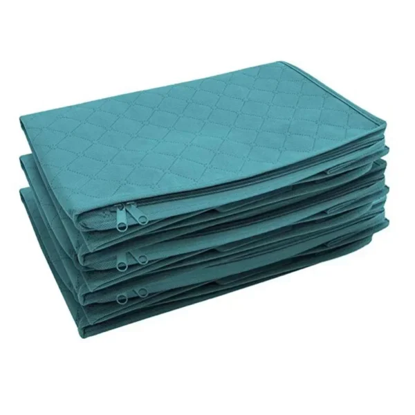 Large Capacity Clothing Storage Box Folding Non Woven Fabric Quilts Clothes Organizer Case With Zipper Organiseurs De Rangement - Image 5