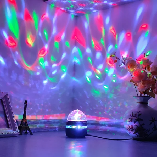 LED Starry Sky Lights Bedroom NightLights 5V USB Decoration Atmosphere Projector Lamp 360° Rotating For Weddings Christmas - Image 3